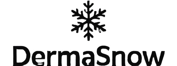 DermaSnow logo with a black snowflake on a white background